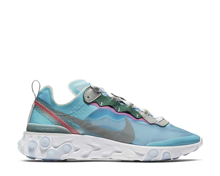 Nike React Element 87 Royal Tint Black Wolf Grey Solar Red AQ1090-400