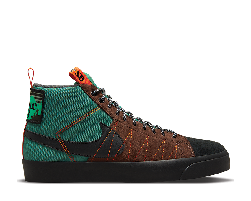 Nike SB Zoom Blazer Mid Premium Noble Green / Black - White - Safety Orange DC8903-300