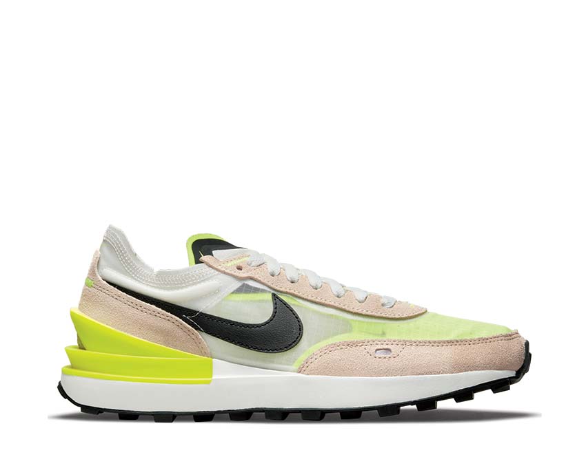 nike-waffle-one summit-white-black-rattan-volt